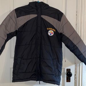 NFL Reebok Youth Boys size L (14/16) Steelers Winter Coat